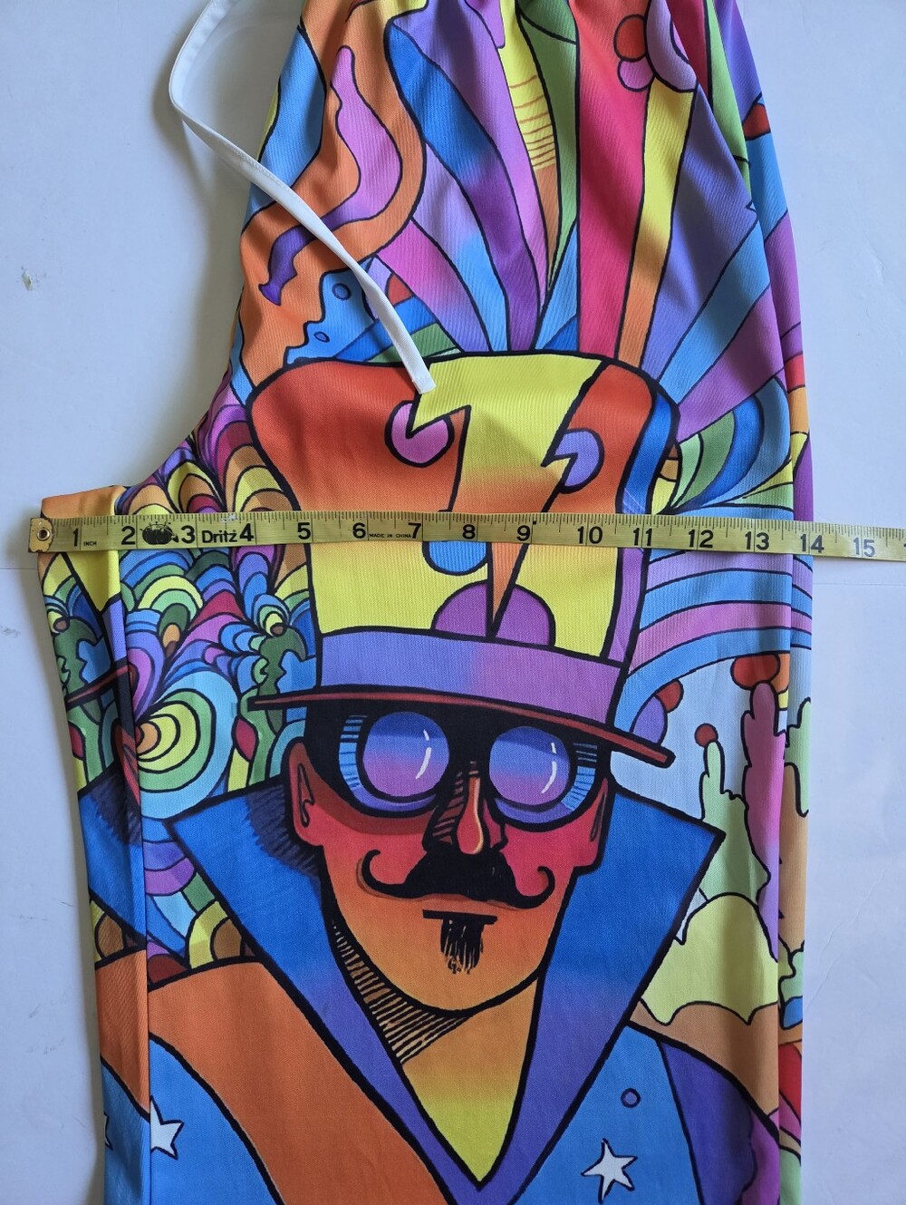 Psychedelic Rainbow Print Pants - Picture 5 of 6